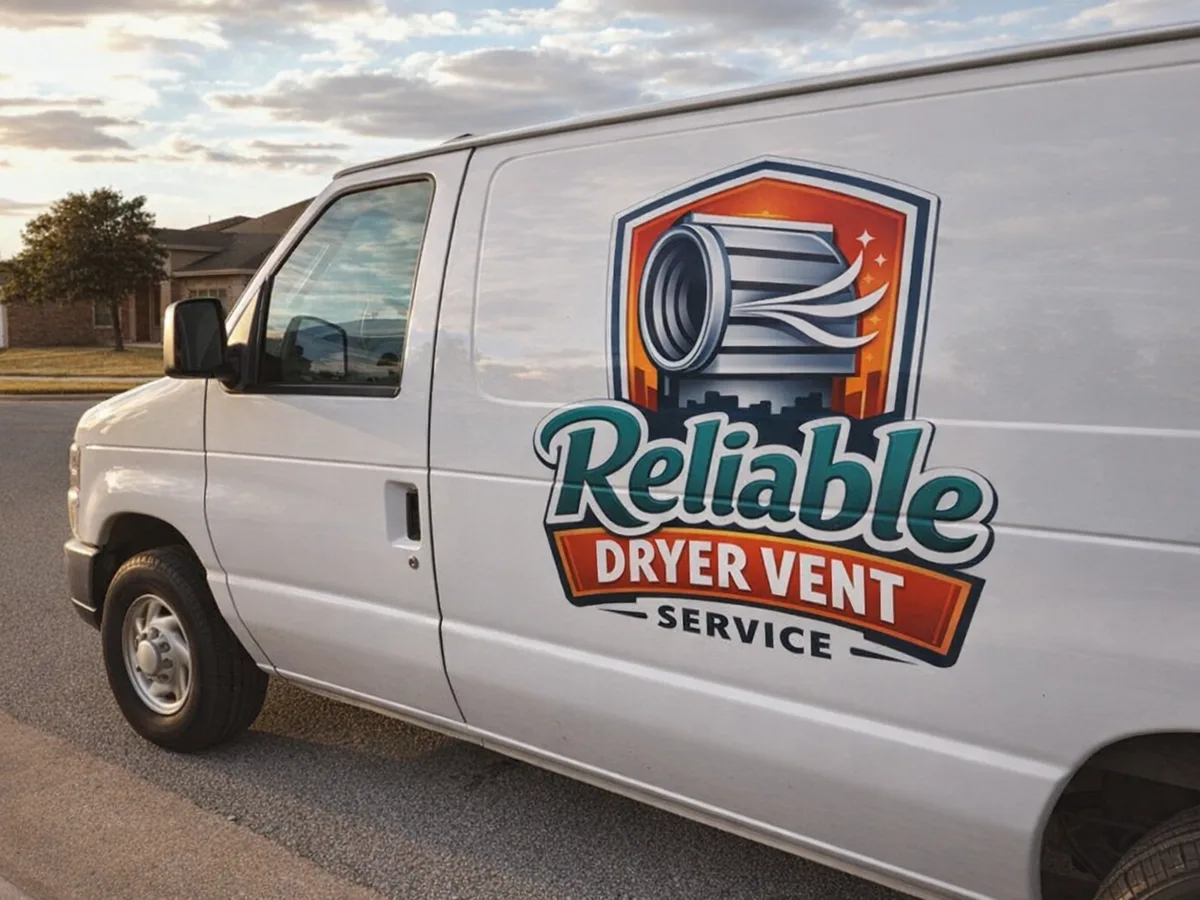 Service van arriving on a Houston, TX street — local same-day coverage